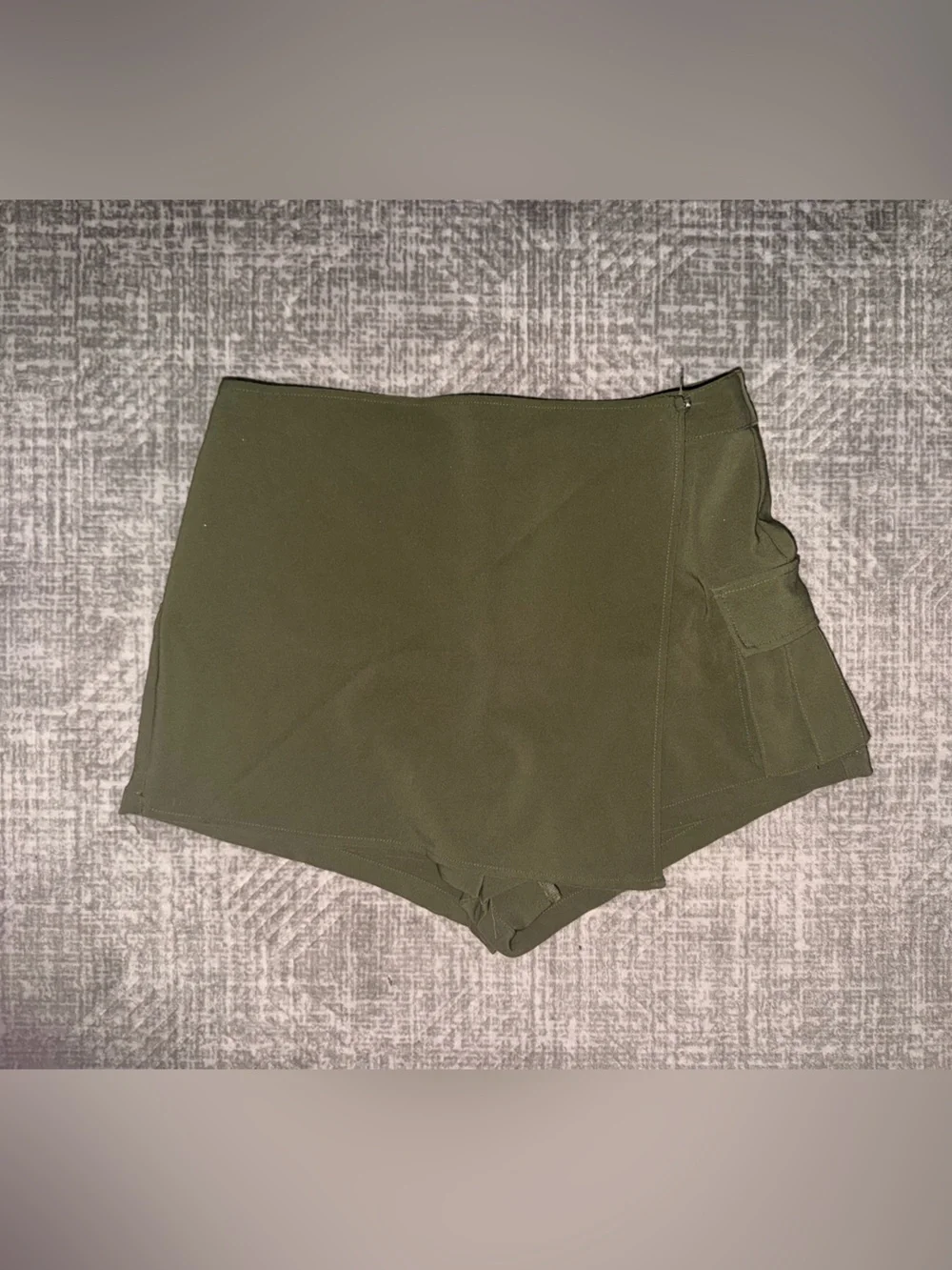 Windsor Olive Cropped Blazer and Matching Skort Set